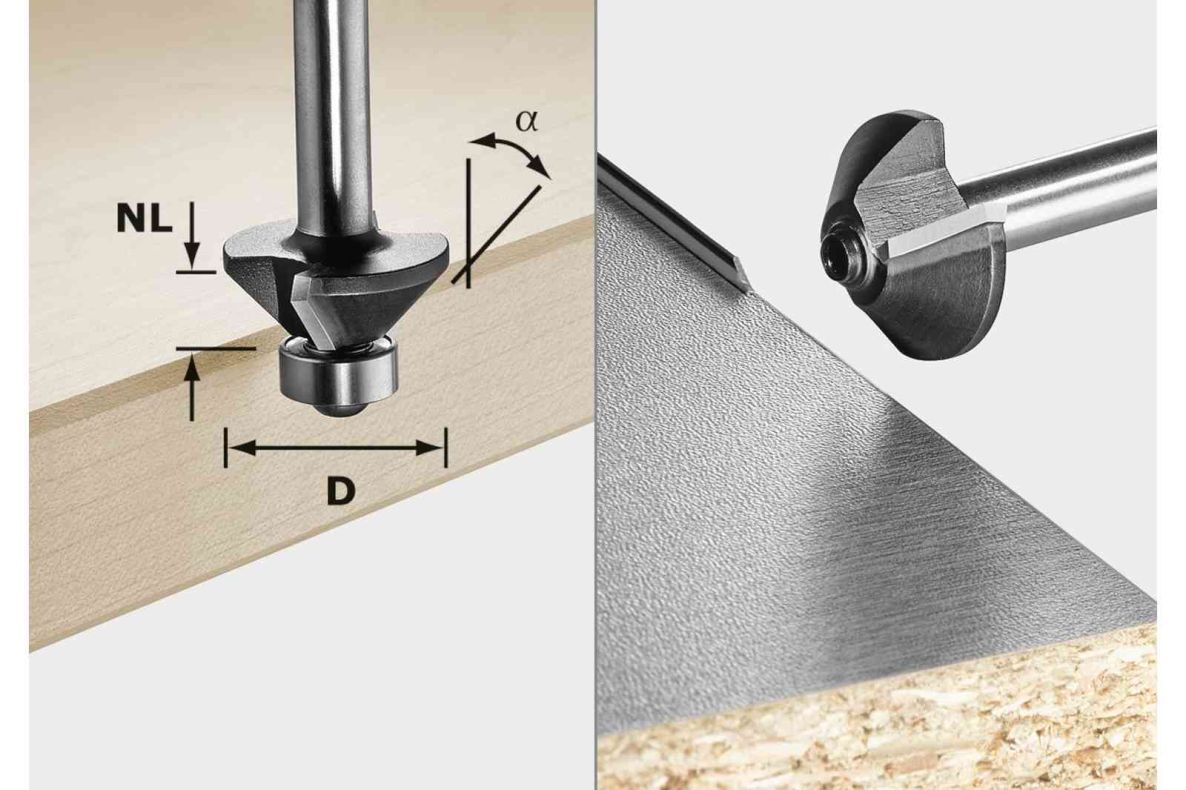 Festool Accessories 499799 S8 HW 45° D26-KL OFK Phase cutter