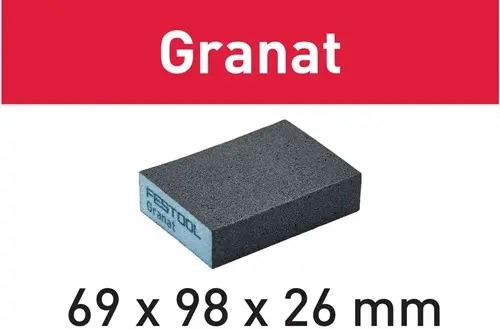 Festool Accessories 201084 Abrasive sponge GRANAT 69x98x26 120 CO GR/6