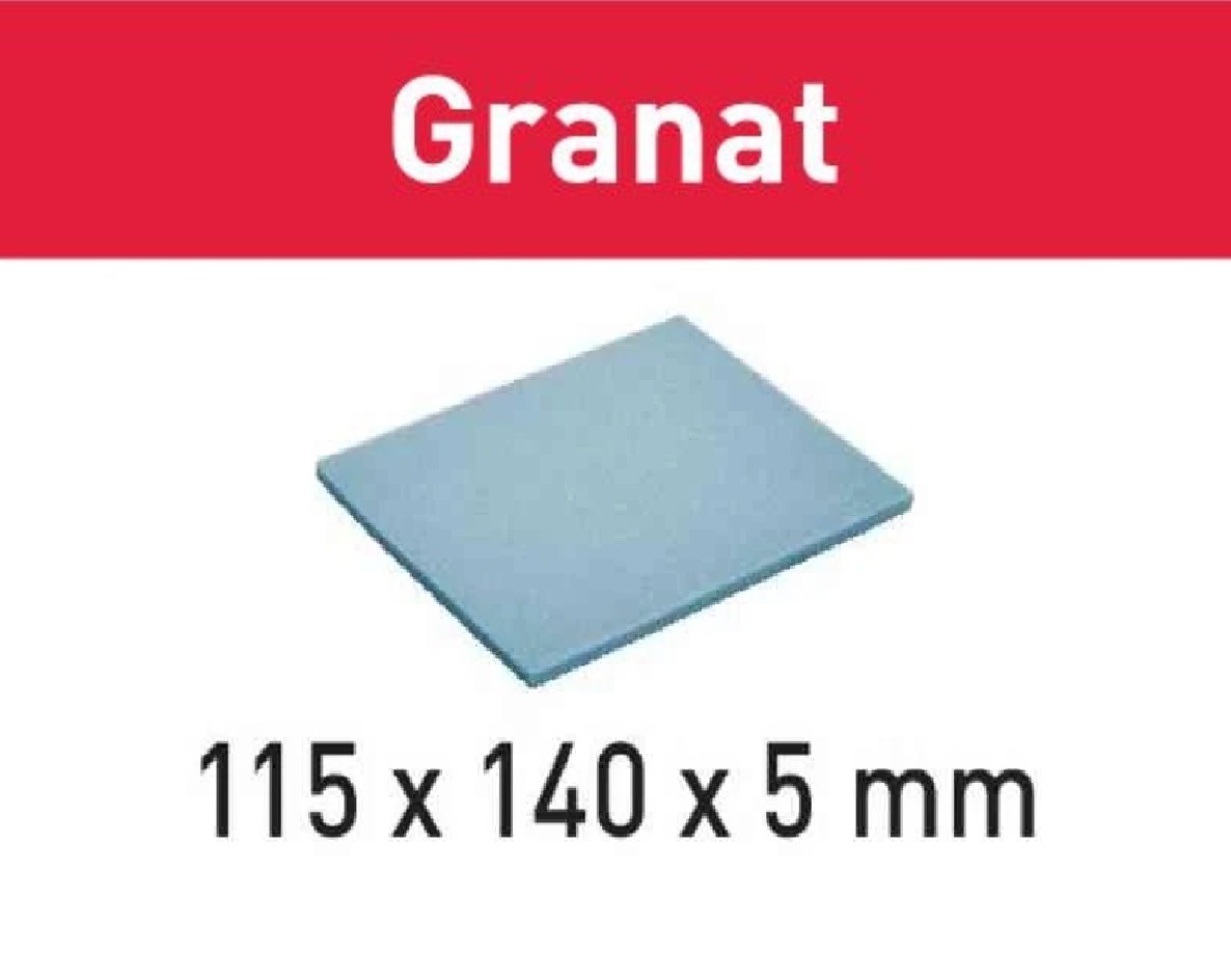 Festool Accessories 201100 Abrasive sponge GRANAT 115x140x5 SF 800 GR/20
