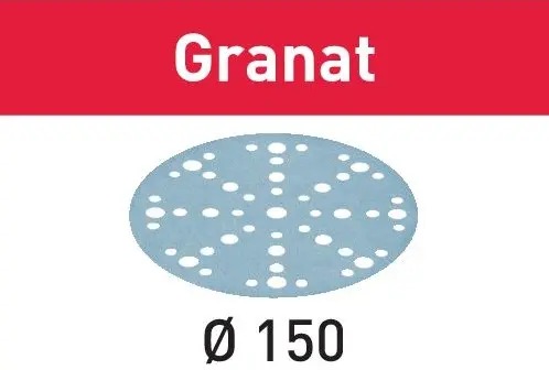Festool Accessories 575161 Sanding discs Granat STF D150/48 P60 GR/50
