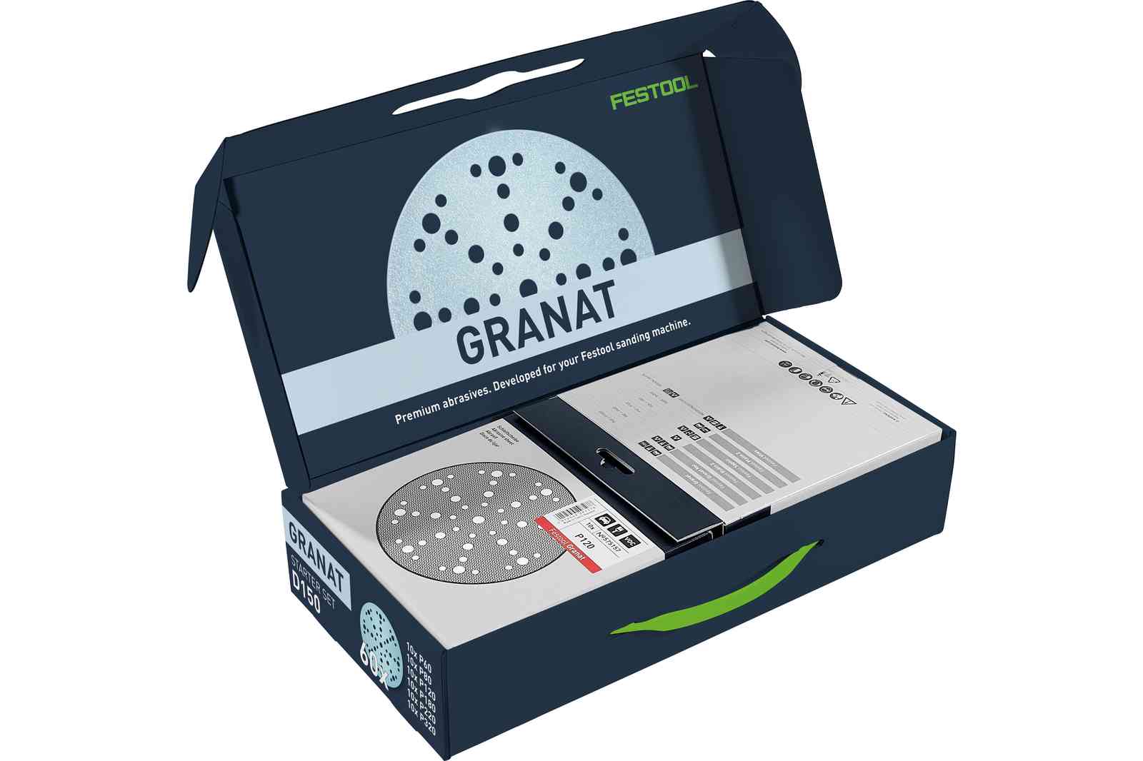 Festool Accessories 578166 Starter set - sanding disc STF D150/48 GR-Set Granat