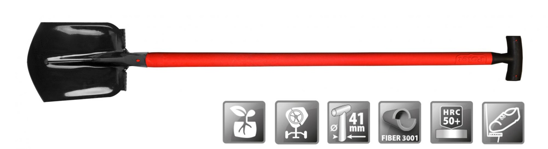 Polet FH111116V PROF.BATS FH111116V DRENTS 000/35 BLACK T-ST 1,1M FIB.3001 2V