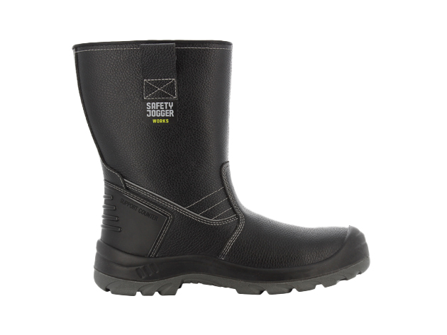 Safety Jogger BESTBOOT Safety boot with ribbed heel and warm lining black