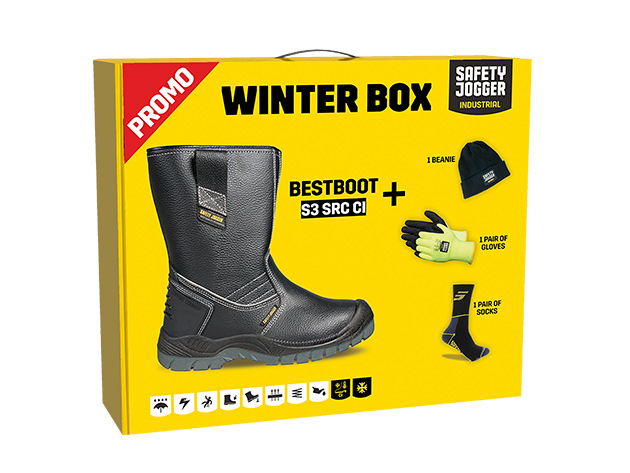 Safety Jogger PROMOBESTB Winter Box Bestboot safety shoe, hat, gloves and socks