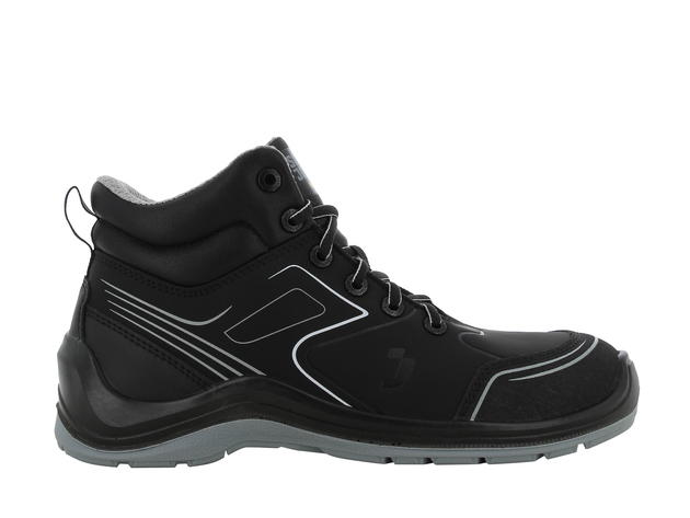 Safety Jogger FLOWS3MID Sporty metal-free semi-high S3 ESD safety shoe black