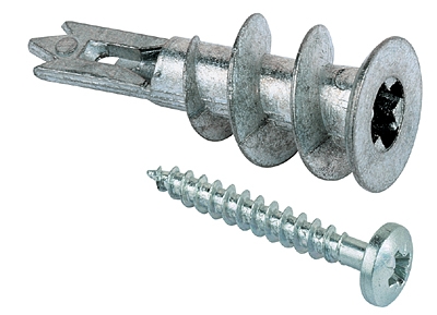 Fischer 40434 GKM 27 Metal Drywall Plug with screw 100 pieces