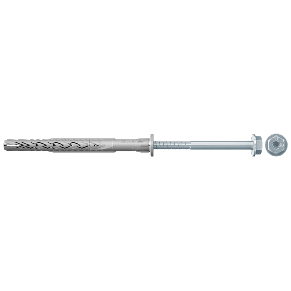 Fischer 530950 Frame/Construction plug SXRL 14 x 160 FUS electrolytically zinc plated steel 50 pieces
