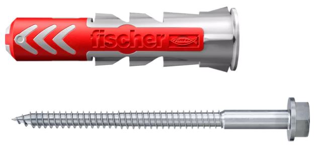 Fischer 538258 DuoPower plug 12x60 with hex screw 10 pcs.