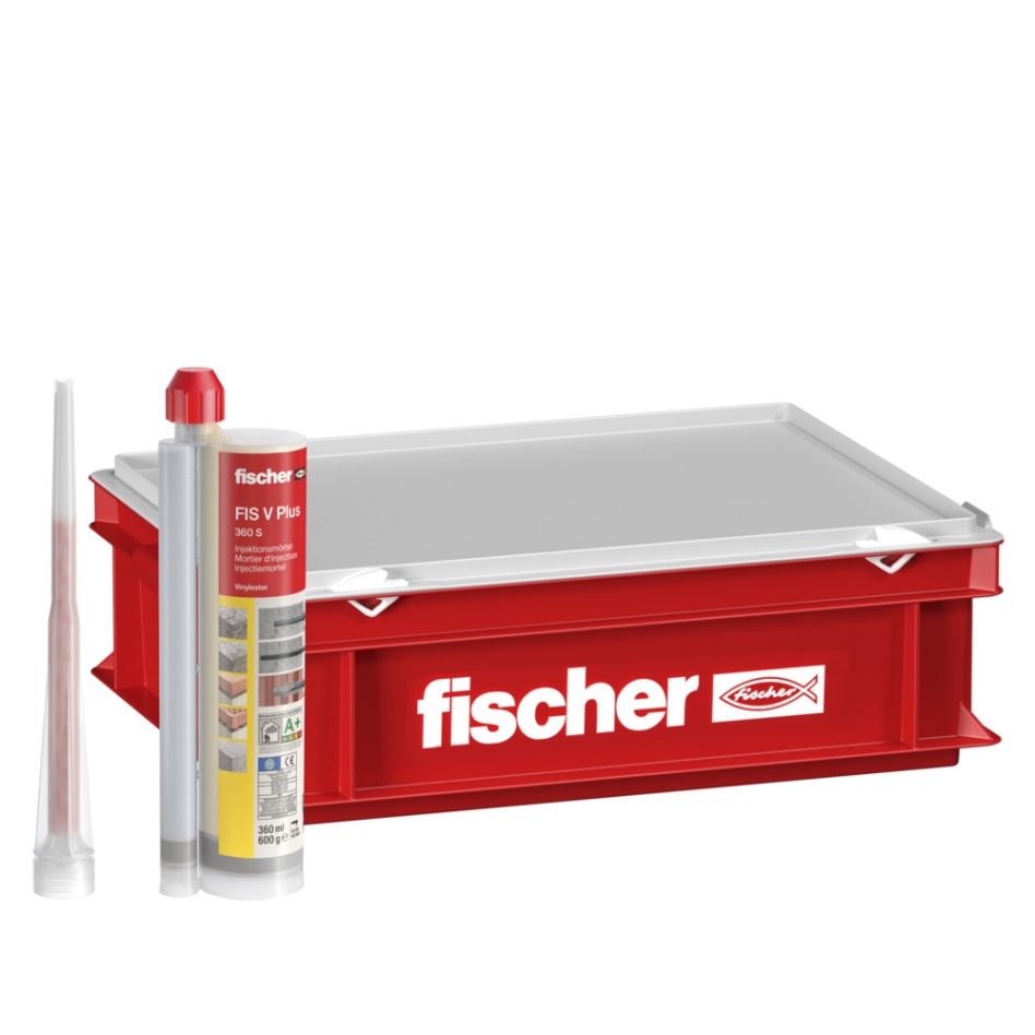 Fischer 558769 92430 Injection mortar FIS V Plus 360 S 10 cartridges in crate
