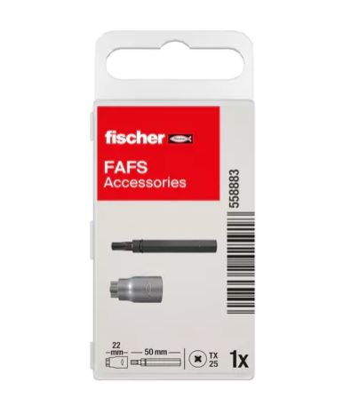 Fischer 558883 mounting tool and bit for set screw FAFS