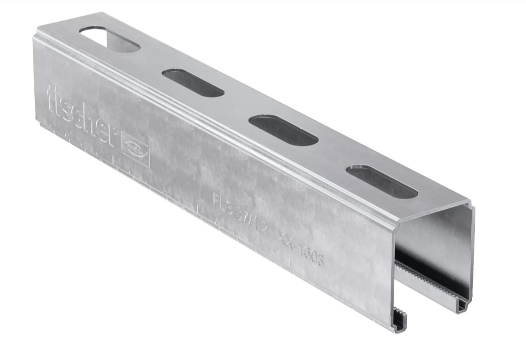 Fischer 572544 Mounting rail FLS 37/1.2 - 3m