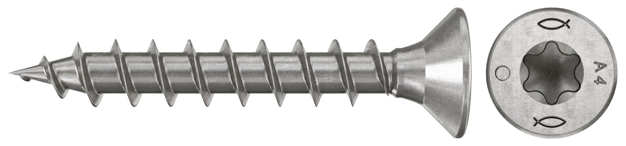 Fischer 574111 PowerFast FPF II Chipboard Screws CTF 3.0x20 Countersunk Countersink A4 200pcs