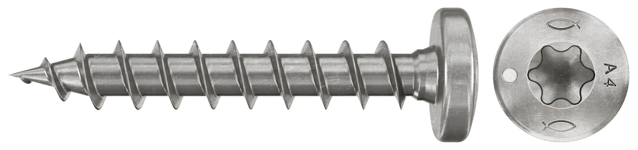 Fischer 574186 PowerFast FPF II Chipboard screws PTF 3,0x16 Spherical Head Solid Thread A4 200pcs
