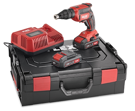 Flex-tools 467146 DW 45 18.0-EC/2.5 Set cordless screwdriver 18V 2.5Ah Li-Ion in L-Boxx