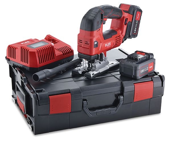 Flex-tools 489786 JSB 18.0-EC-5.0 SET cordless jigsaw 18V 5.0Ah Li/Ion in L-Boxx