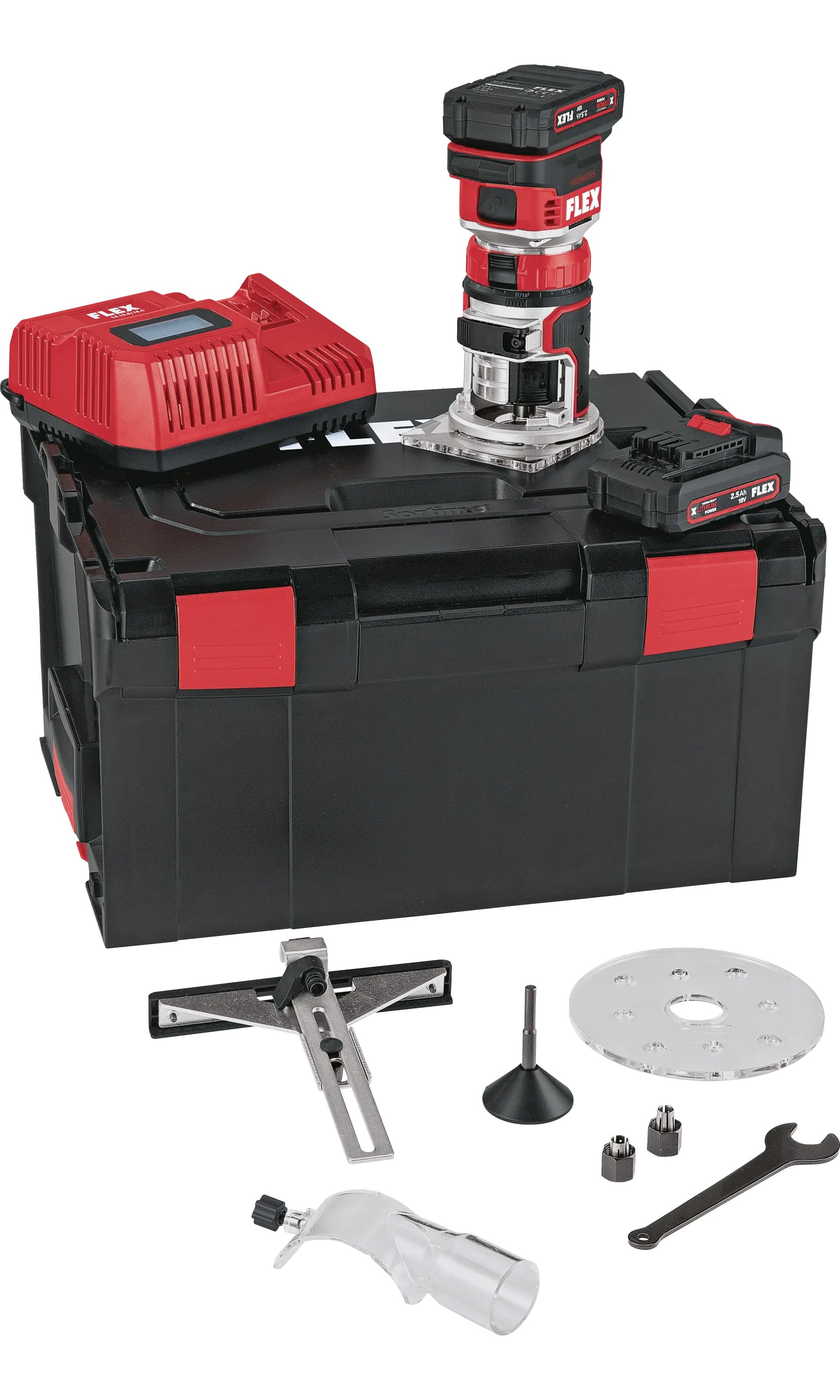 Flex-tools 531635 CER 18.0-EC/2.5 Set Accu Edge router 18V 2.5Ah Li-ion in L-Boxx