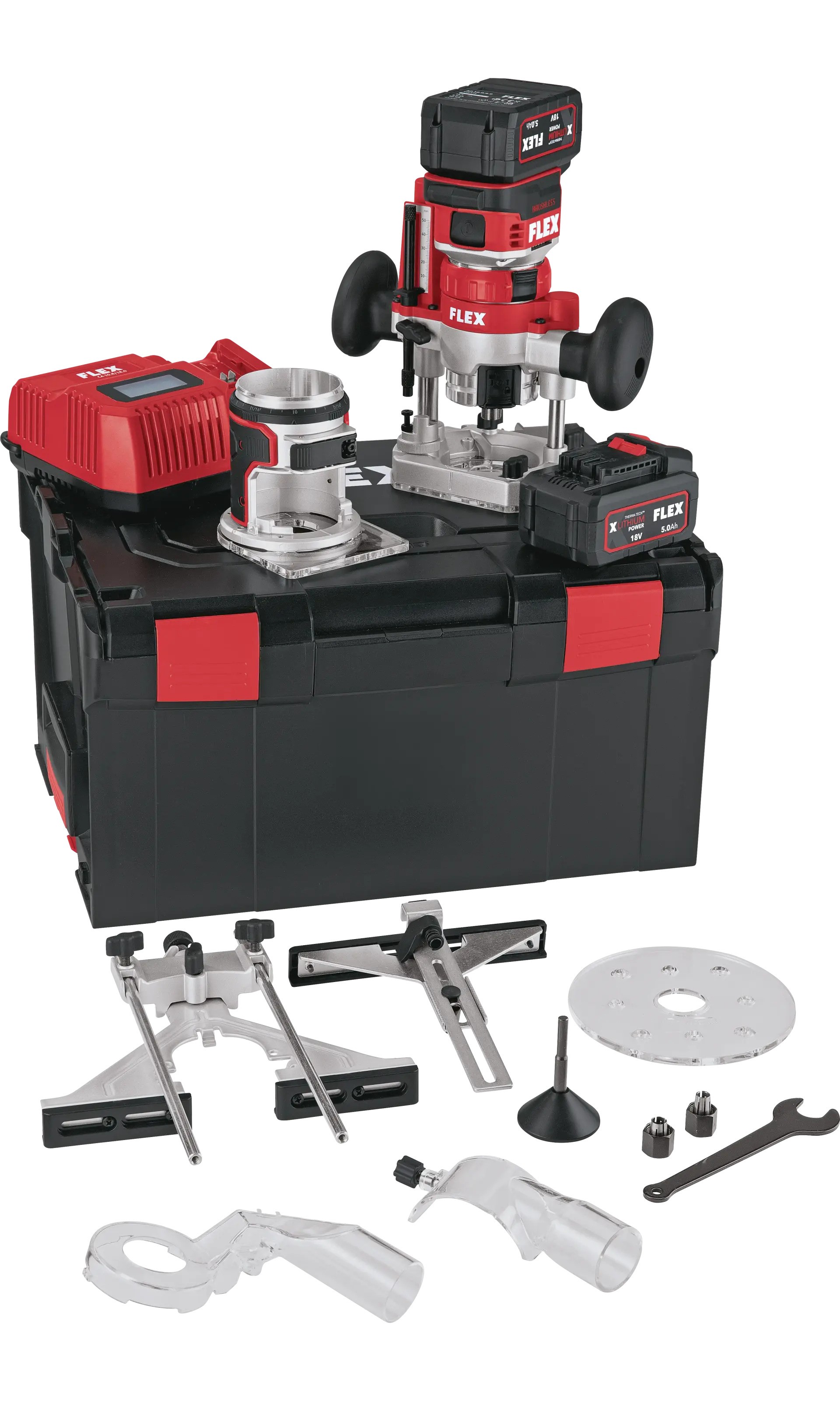 Flex-tools 531636 CER 18.0-EC/5.0 Set Accu Edge router 18V 5,0Ah Li-ion in L-Boxx