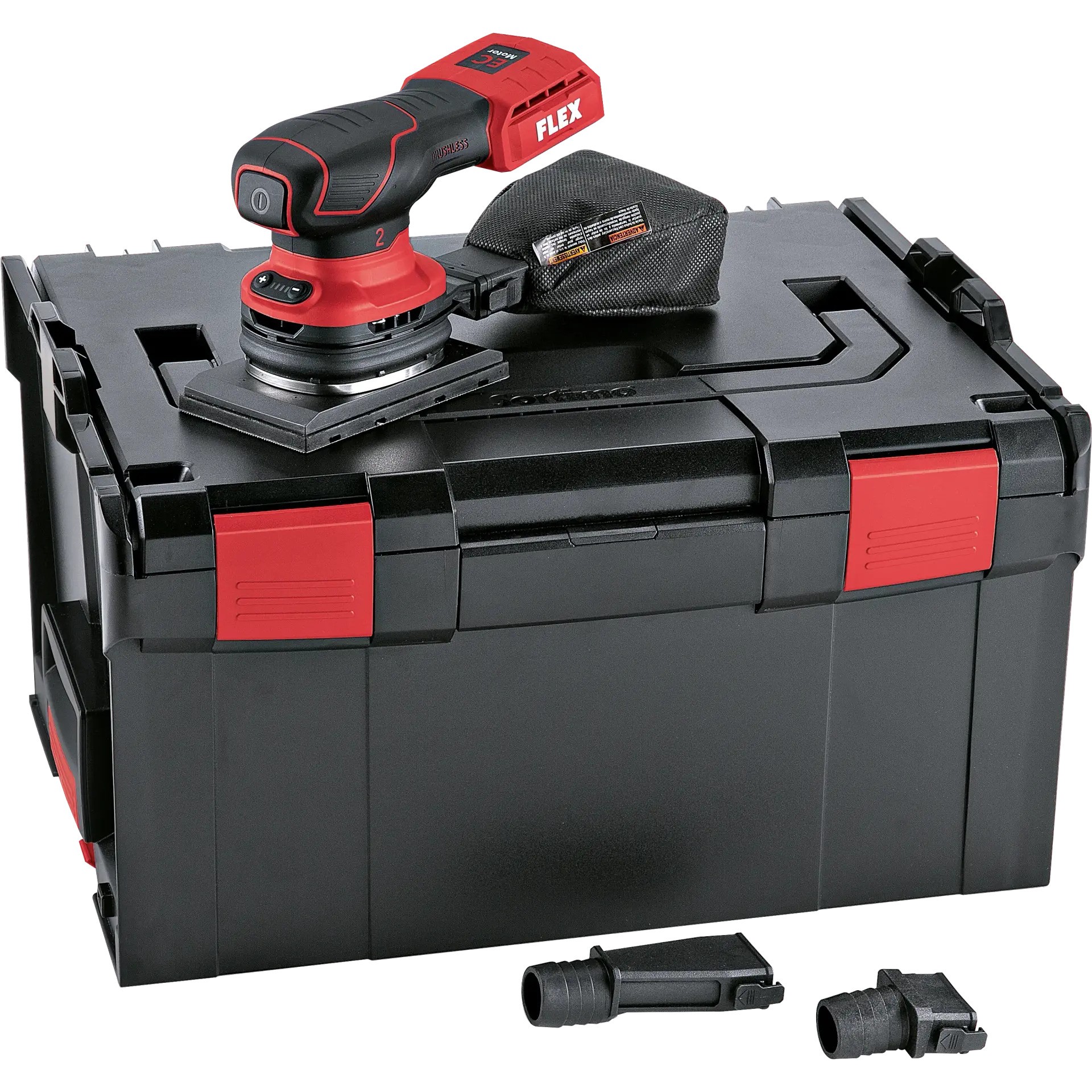 Flex-tools 532085 OSE 2-80 18-EC orbital sander 80x130 with speed control 18V excl. batteries and charger in L-Boxx