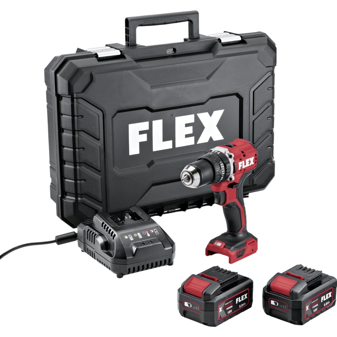 Flex-tools 534914 PD 2G 18-EC LD 55 TC cordless impact drill 18V incl. 5.0 Ah and charger in case