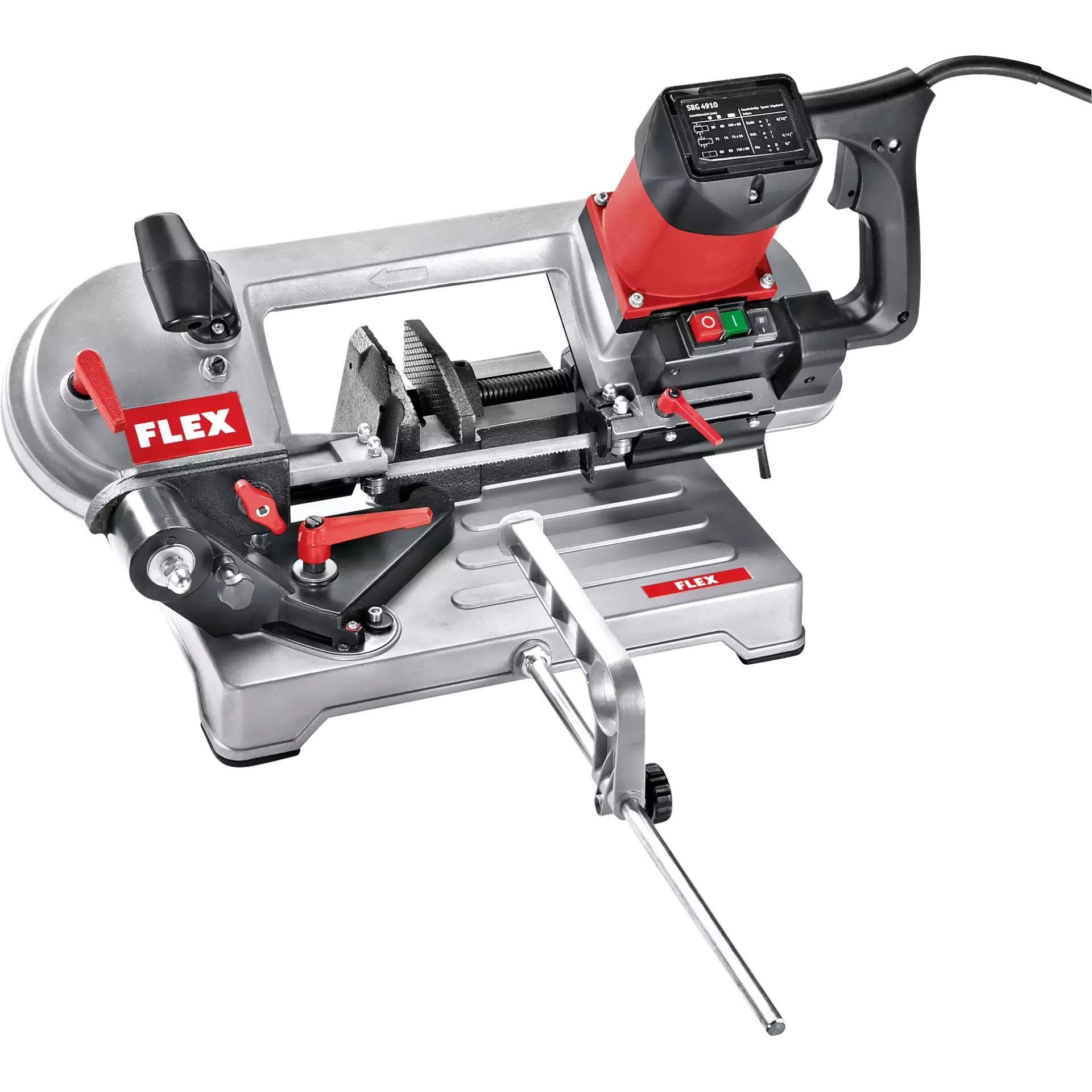 Flex-tools 535139 SBG4910 Metal band saw with swiveling saw arm + 3 saw bands
