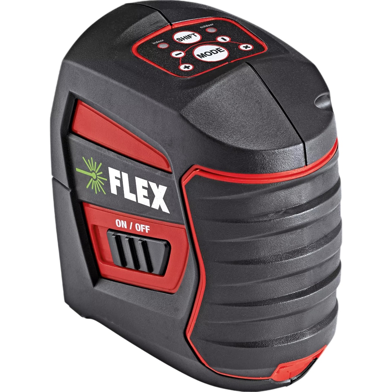 Flex-tools 535154 ALC 2/1-G/R Self-levelling Accu cross line laser incl. wall mount in transport bag