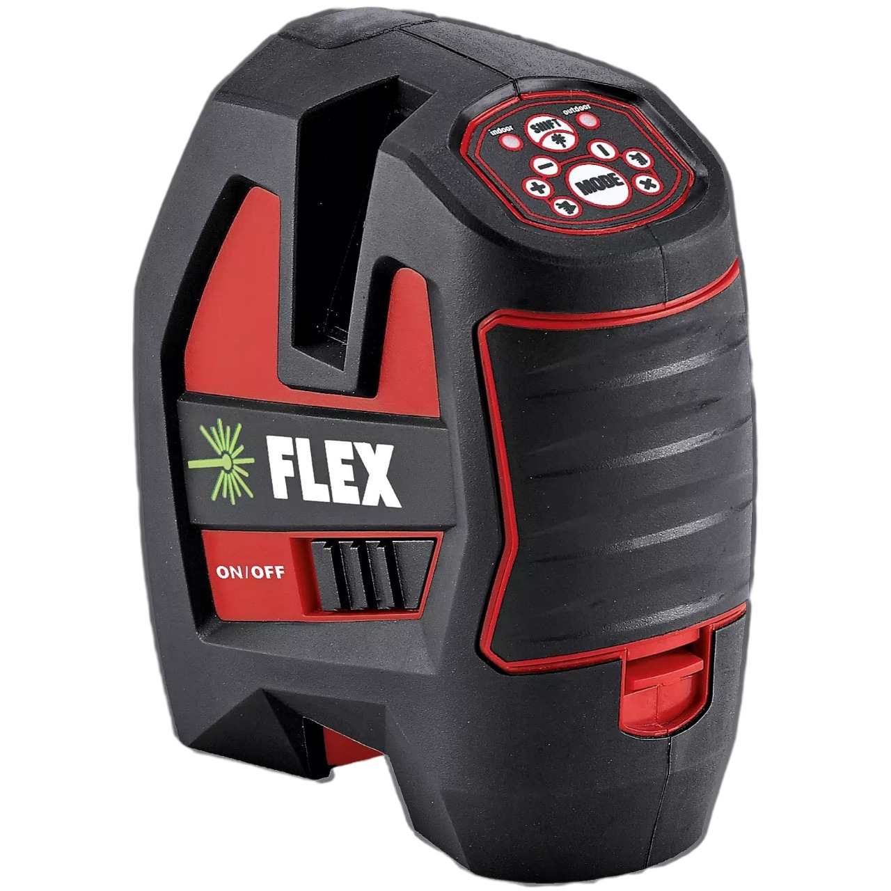 Flex-tools 535155 Self-levelling cross line laser incl. charger in transport bag