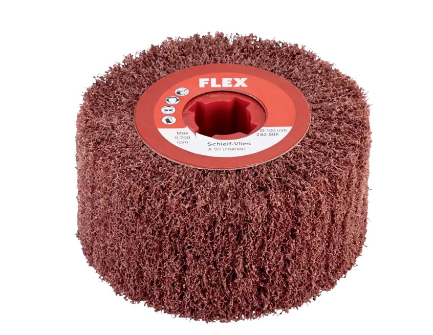 Flex-tools Accessories 256973 Grinding fleece 100 x 100 mm Grain A80