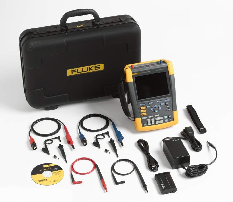 Fluke 4025554 190-202/EU/S Color Scope Meter 2-channel 200 MHz Incl SCC set