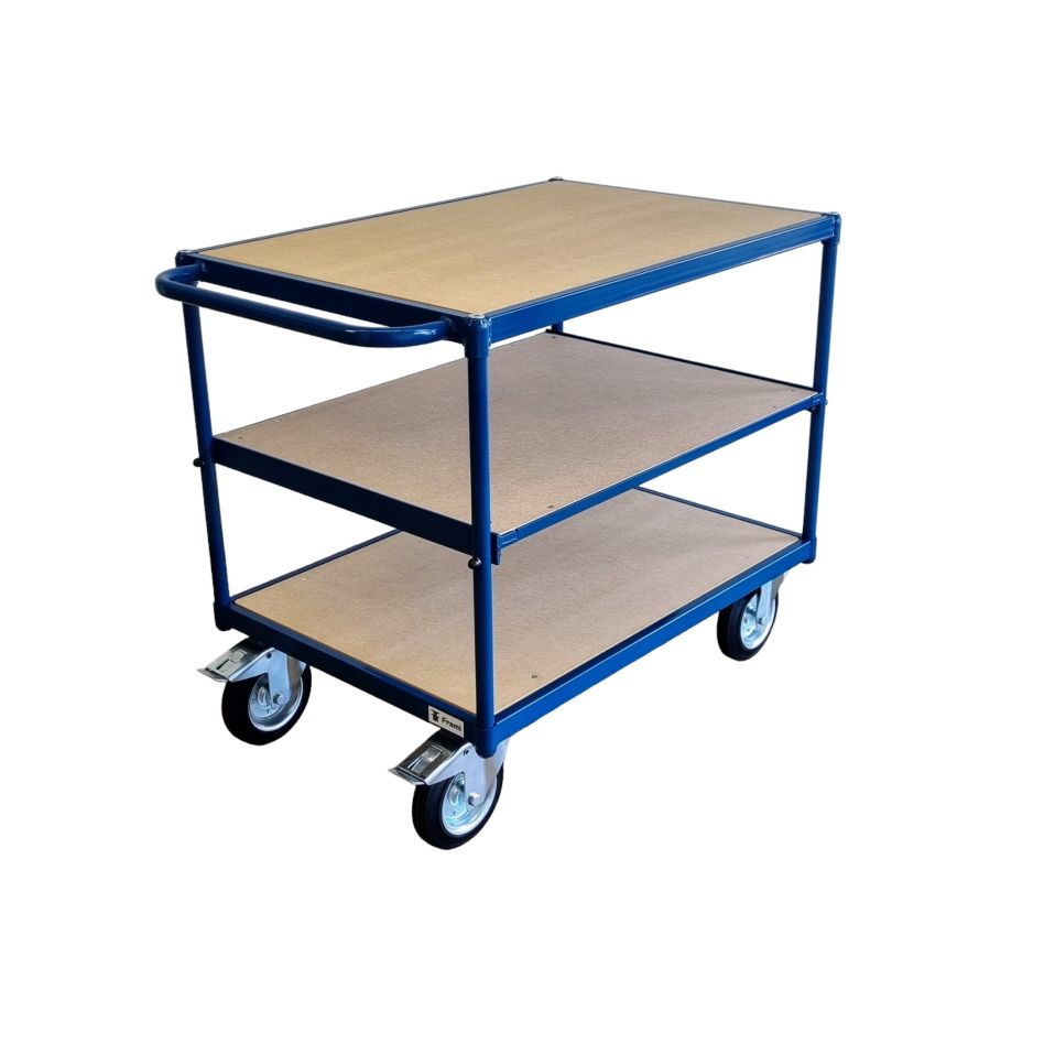 FRAMI 201.085 Table top cart 1000 x 700 mm with 3 shelves