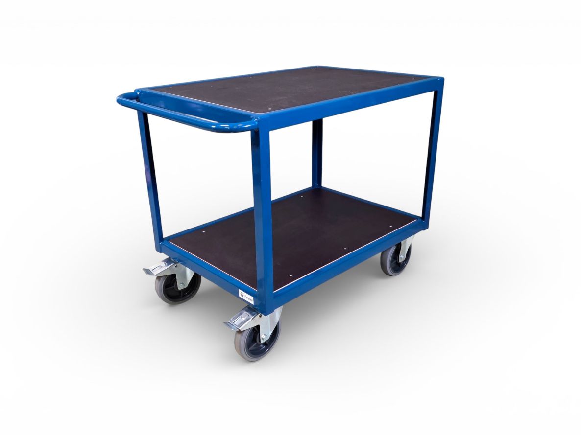 FRAMI 201.029-3 Heavy duty Table Trolley 1000 x 700 mm with 2 shelves