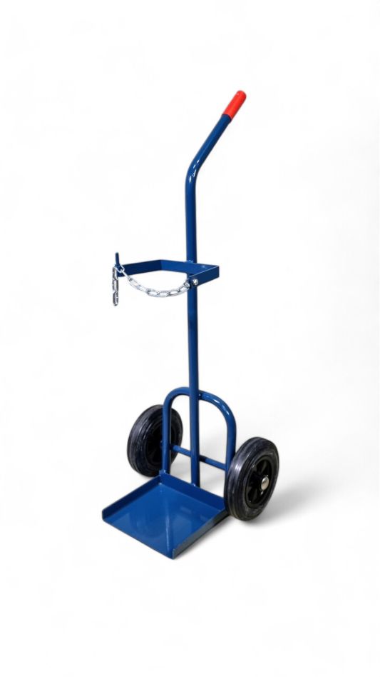 FRAMI 210.009 Gas bottle cart for 1x 30 / 40 / 50 liter bottle on solid rubber wheels