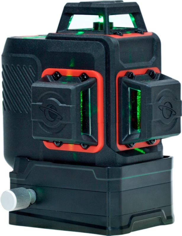 Futech 026.3DG-S Brave Green battery cross line laser 3D incl. battery and charger in case + tripod