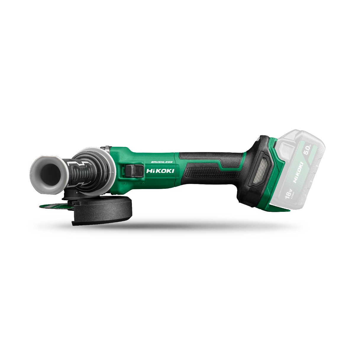 HiKOKI G1813DVEW2Z Multivolt Accu angle grinder 125mm 18V excl. batteries""and charger in HSC II case