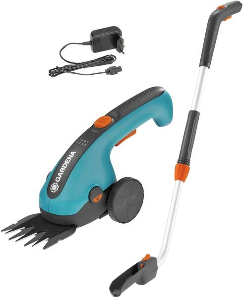 Gardena 09886-20 Set of Accu Grass Shears 3.6 Volt ClassicCut Li+ handle/wheels