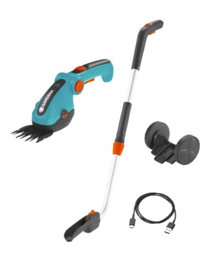 Gardena 09889-20 Accu Grass shears ComfortCut with handle on wheels