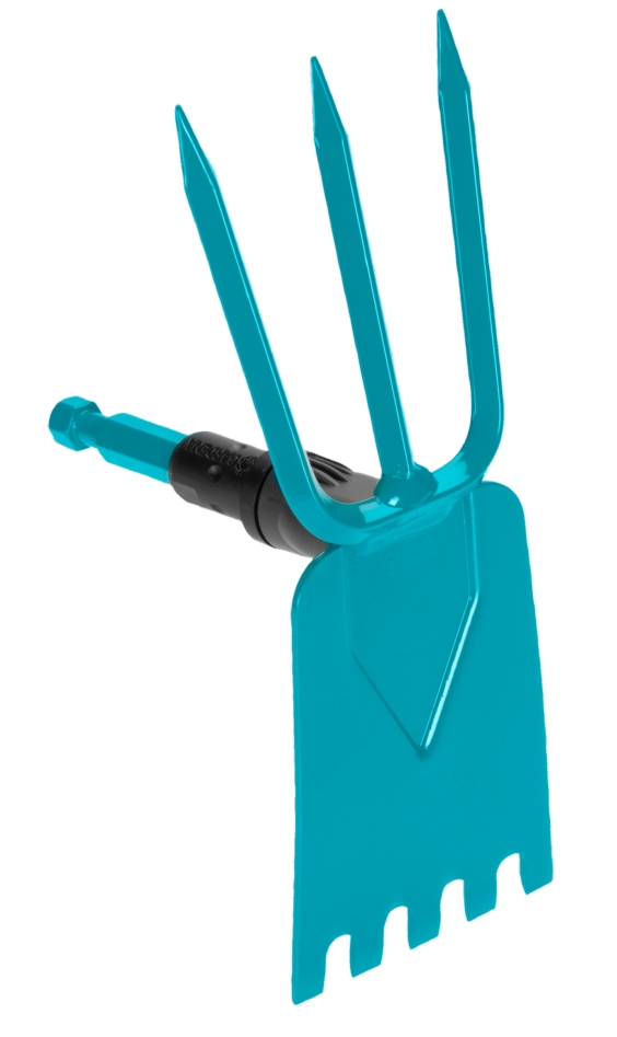 Gardena 03219-20 3219-20 combisystem garden hoe,3 tines/straight