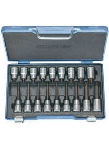 Gedore 6138510 ITX 19 LKP 1/2" socket screwdriver set 18 pcs TORX T20-6