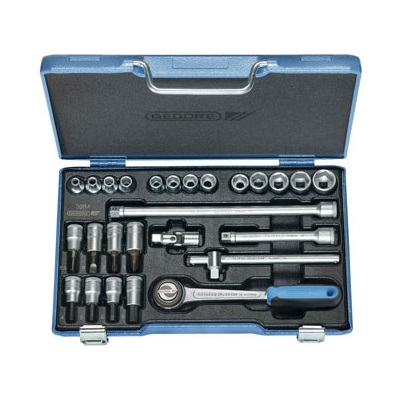 Gedore 6229740 30 IMU-10 Socket set 3/8" Metric 26 pcs 6-sided IN-IS-PH