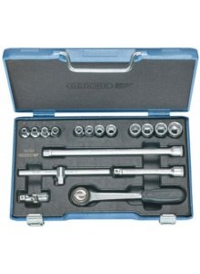Gedore 6239380 D 30 GMU-10 Socket set 3/8" Metric 17 pcs UD 6-19 mm