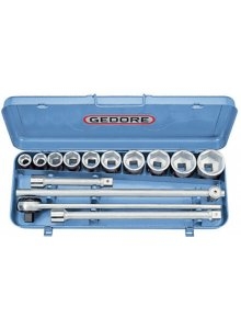 Gedore 6280180 32 EMZ Socket set 3/4" 14-pcs 6-edge 22-50 mm
