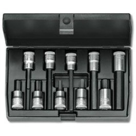 Gedore 1509918 IN 30 LKM Screwdriver Bit Socket Set 3/8" 10 pcs 4-10 mm
