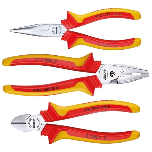 Gedore 1692291 1102-002 VDE pliers set in L-Boxx 3-piece