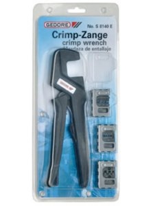 Gedore 1830929 S 8140 J Crimping pliers set industrial 4 pcs.