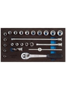 Gedore 2308975 1500 CT1-30 Socket set in CT module 24-parts