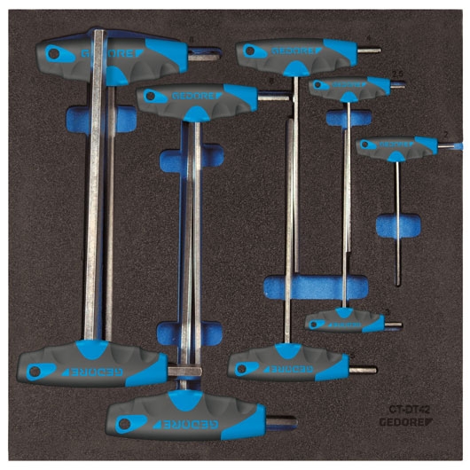 Gedore 2309009 1500 CT2-DT 2142 Hook Allen key Set 9-Piece