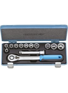 Gedore 2545810 19 KMU-20 Socket set 1/2" Metric 13 pcs 6-sided 10-24 mm