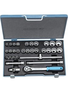 Gedore 2546043 D 19 XMAU-20 Socket set 1/2" 12-sided Metric/Inch 31 pcs