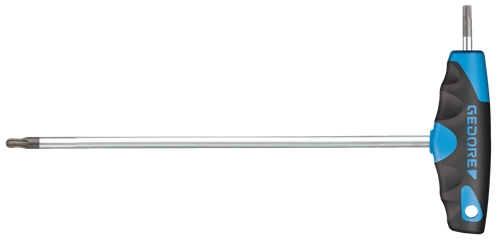 Gedore 2647486 DT 2143 KTX T10 Allen key with 2 components T-handle TORX T10