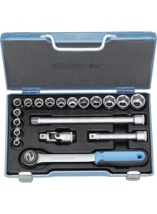 Gedore 2682842 19 JMU-3 Socket set 1/2" Metric 19 pcs 8-24 mm