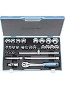 Gedore 2682877 D 19 VMU-10 Socket set 1/2" Metric 28 pcs 10-32 mm